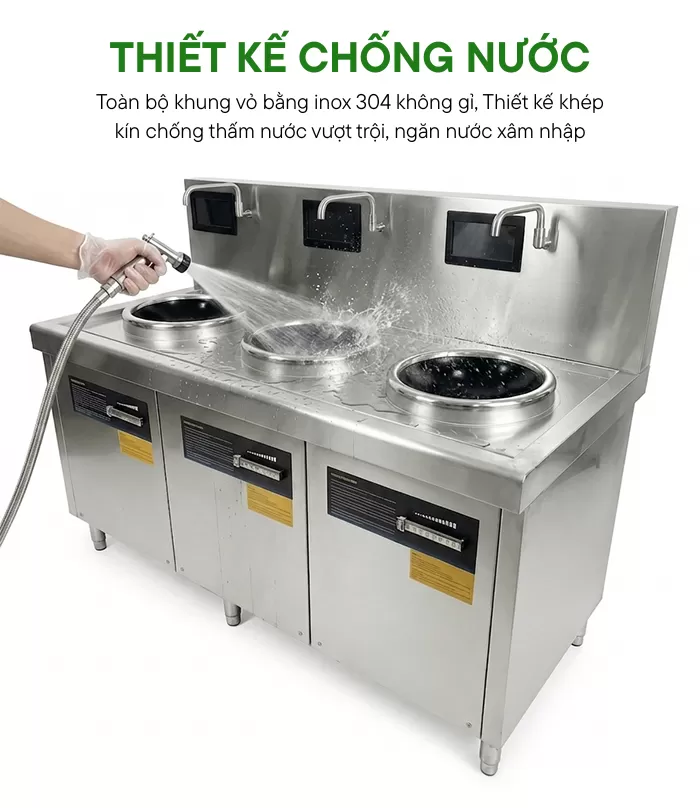 bep tu 3 hong mat lom thiet ke chong nuoc