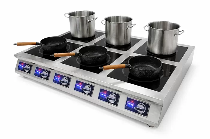 bếp từ công nghiệp 6 họng để bàn 3500w