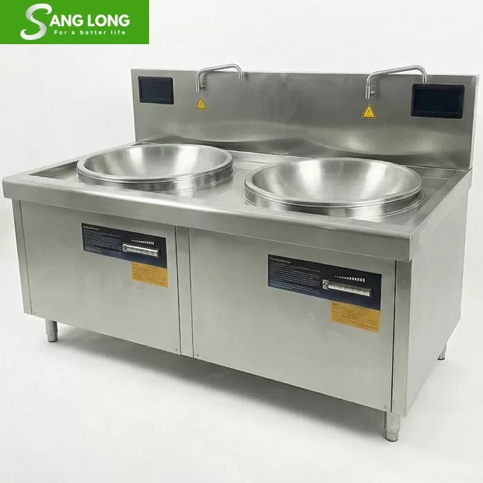 Bếp từ công nghiệp đôi 20kw chảo liền D800