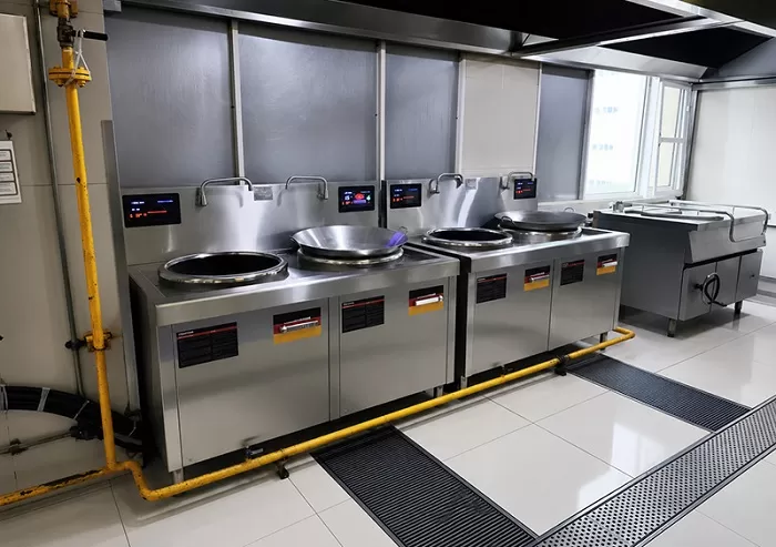 Bếp từ công nghiệp đôi cho trường học
