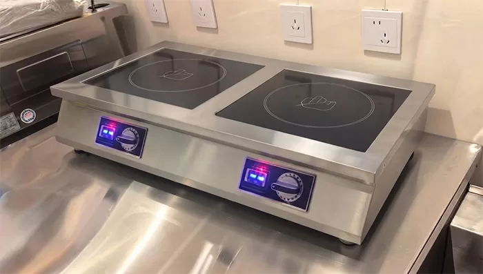bếp từ đ&ocirc;i c&ocirc;ng nghiệp 5kw để b&agrave;n