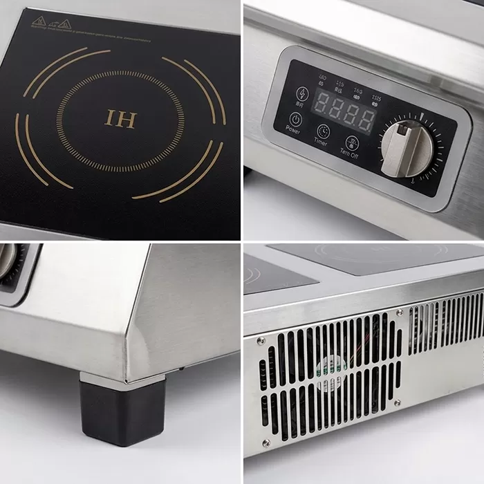 cấu tạo bếp từ công nghiệp đôi 3500w