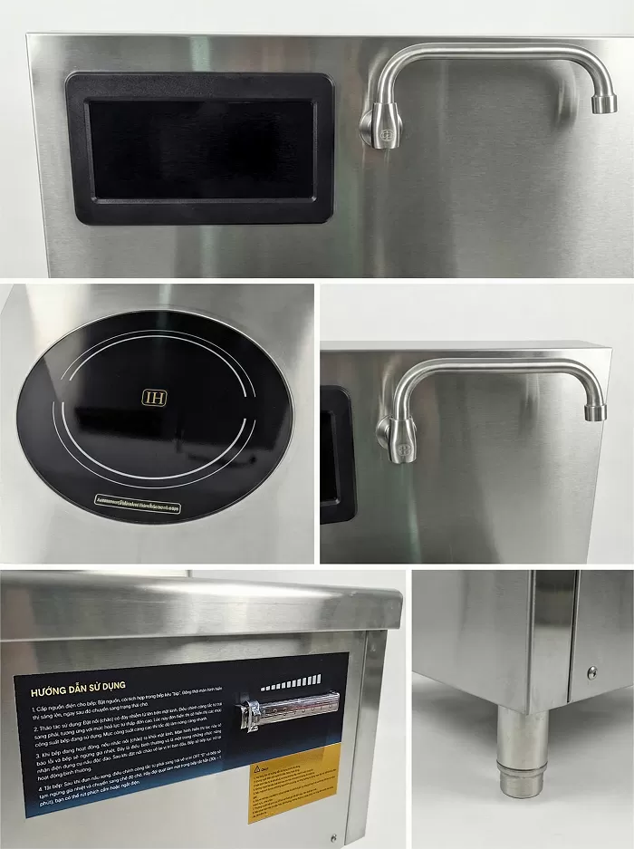 cấu tạo bếp từ c&ocirc;ng nghiệp đ&ocirc;i 15kw mặt phẳng