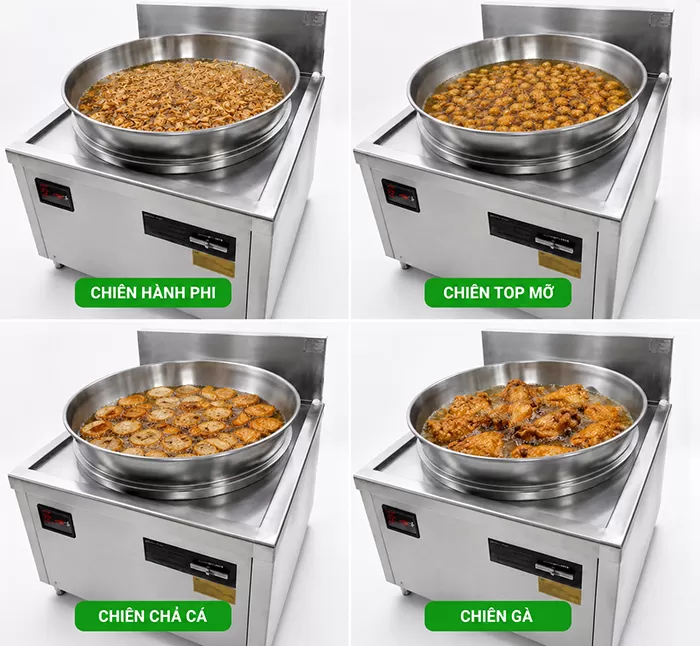 chức năng của chảo chi&ecirc;n điện từ c&ocirc;ng nghiệp 1m2