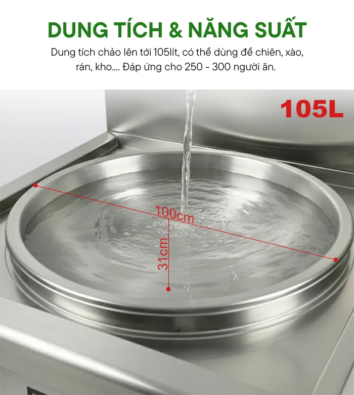 Dung t&iacute;ch chảo D1000