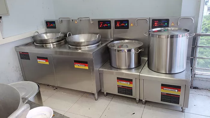 hệ thống bếp từ công nghiệp cho nhà hàng