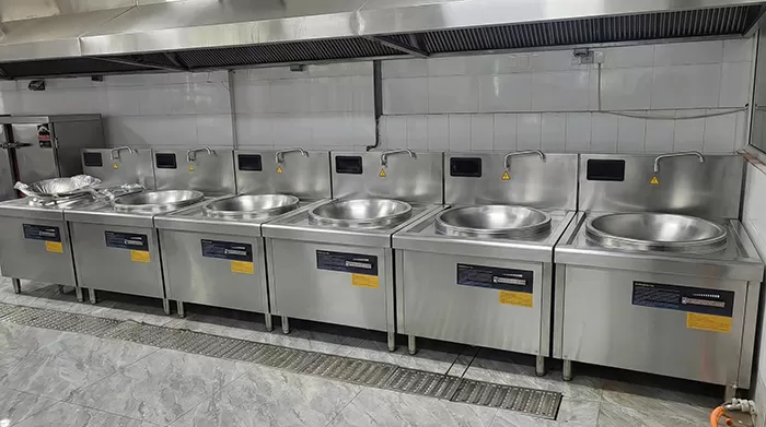 Hệ thống bếp từ c&ocirc;ng nghiệp cho 500 suất