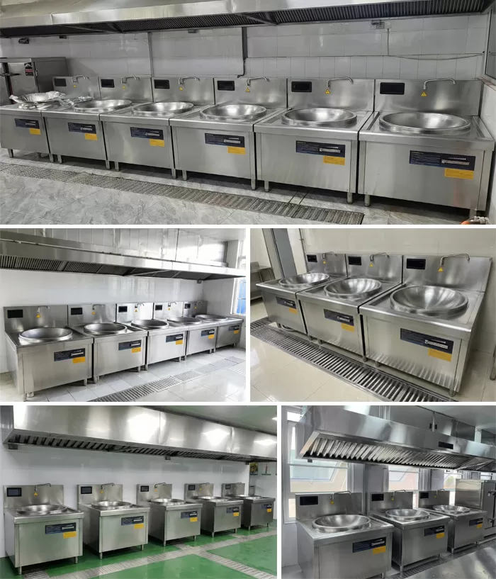 h&igrave;nh ảnh thực tế bếp từ c&ocirc;ng nghiệp đơn chảo liền D800