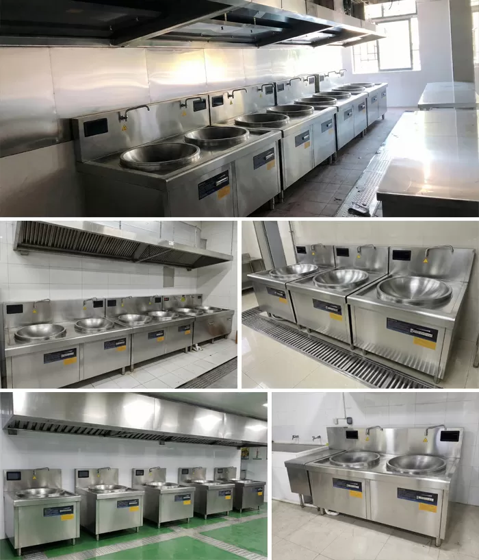 hình ảnh bếp từ công nghiệp đôi chảo liền D800