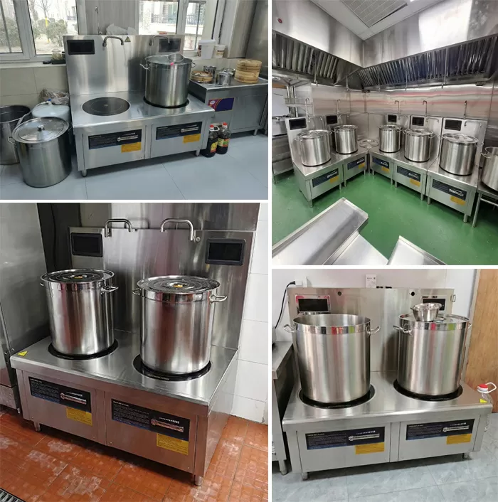 hình ảnh thực tế bếp từ đôi mặt phẳng 8kw