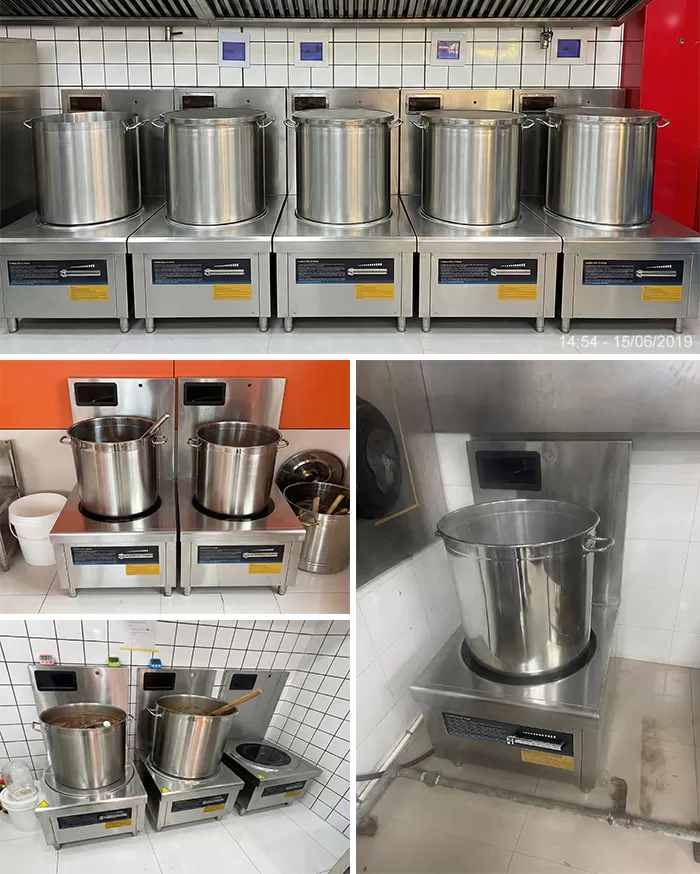 H&igrave;nh ảnh thực tế bếp từ đơn 12kw mặt phẳng