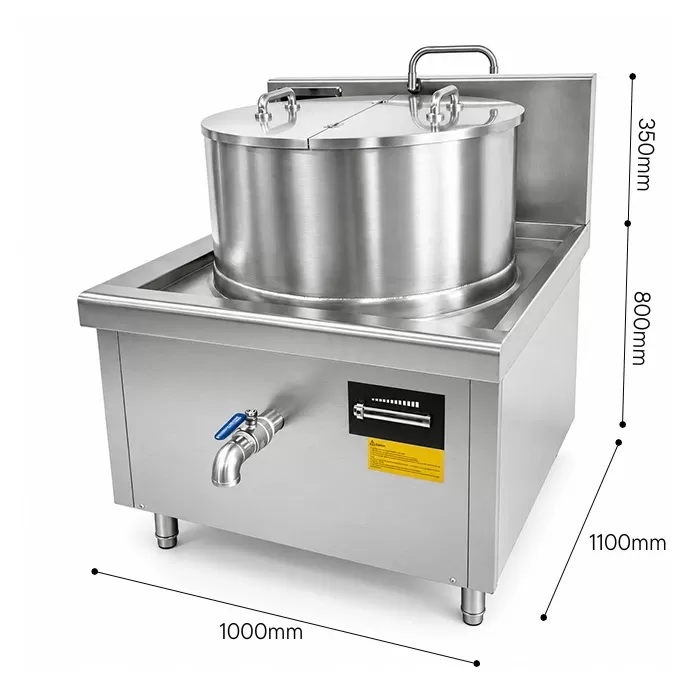 K&iacute;ch thước Bếp hầm điện từ c&ocirc;ng nghiệp 200L