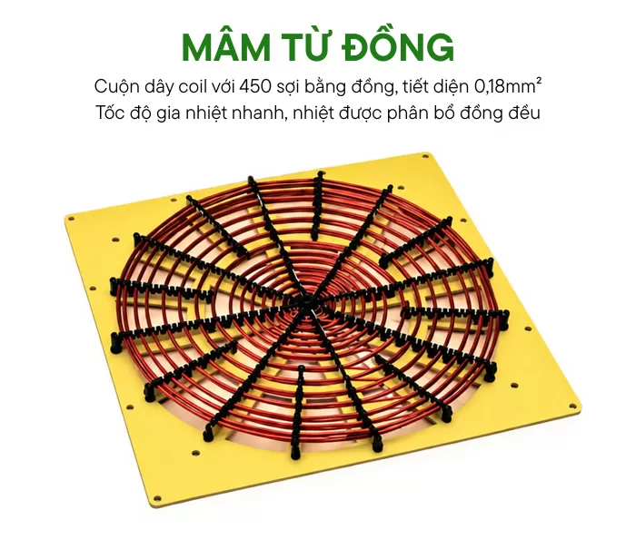 m&acirc;m từ của bếp hầm điện từ 200 l&iacute;t