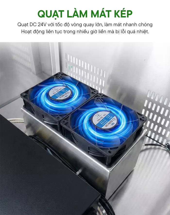 quạt l&agrave;m m&aacute;t bếp từ c&ocirc;ng nghiệp đ&ocirc;i 15kw mặt l&otilde;m