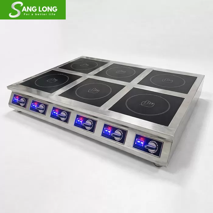 Bếp từ công nghiệp 6 vùng nấu để bàn 3500w