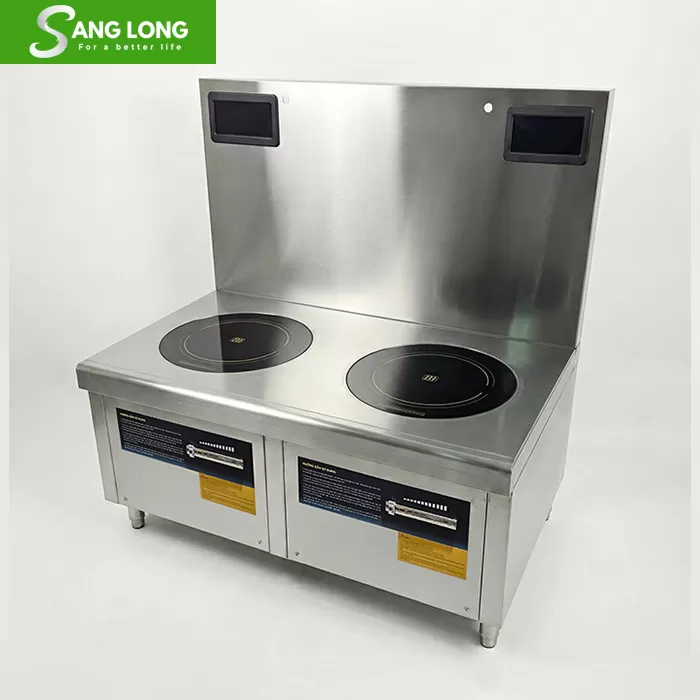 Bếp từ công nghiệp đôi 15kw mặt phẳng