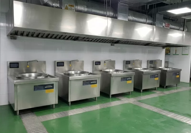 Dự án bếp từ công nghiệp cho bếp ăn nhà máy