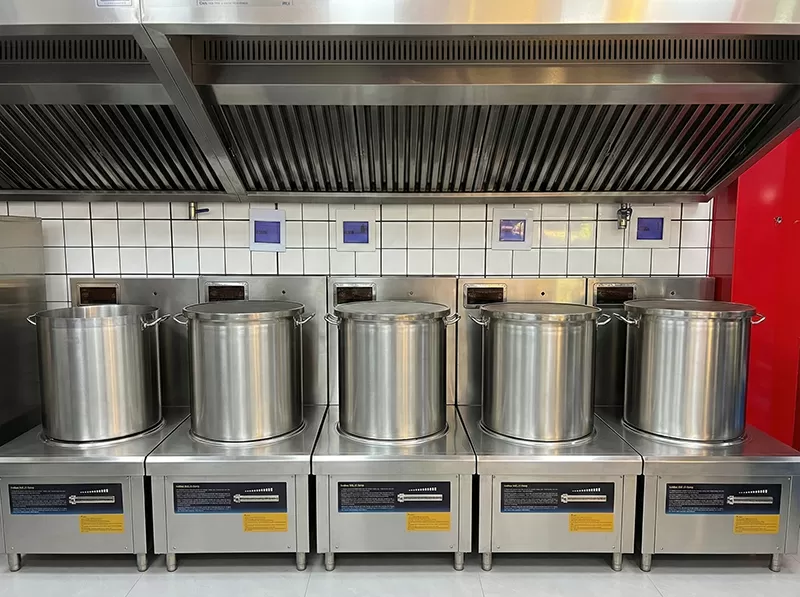 Dự án bếp từ công nghiệp cho trường học